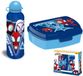 Spider-Man Blue Web sandwich box + aluminum bottle set