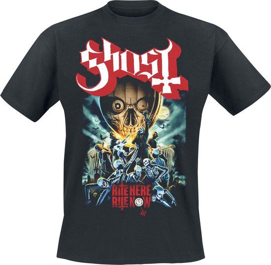 Ghost Rite Here Poster Tee Heren T-shirt - Zwart - L
