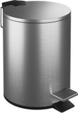 Relaxdays Badkamer prullenbak - 3 l - RVS - Softclose - Binnenemmer - Toilet