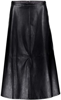 Geisha Rok Imitatie Lederen Rok Zwart Dames Maat M - Herfst/Winter 2025