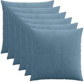 vidaXL Kussensloop ALMELO Blauw 60 x 60 cm Katoensatijn 6 stuks