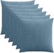 vidaXL Kussensloop ALMELO Blauw 60 x 60 cm Katoensatijn 6 stuks