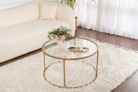 Merkloos Asir - Salontafel - Goud - 15 x 15 x 43 cm