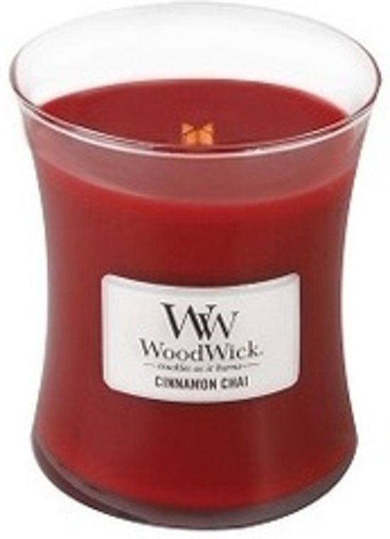 Woodwick Medium Candle Cinnamon Chai - 0663595921046