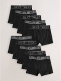 Next - Jongens - Set van 10 boxershorts - Zwart