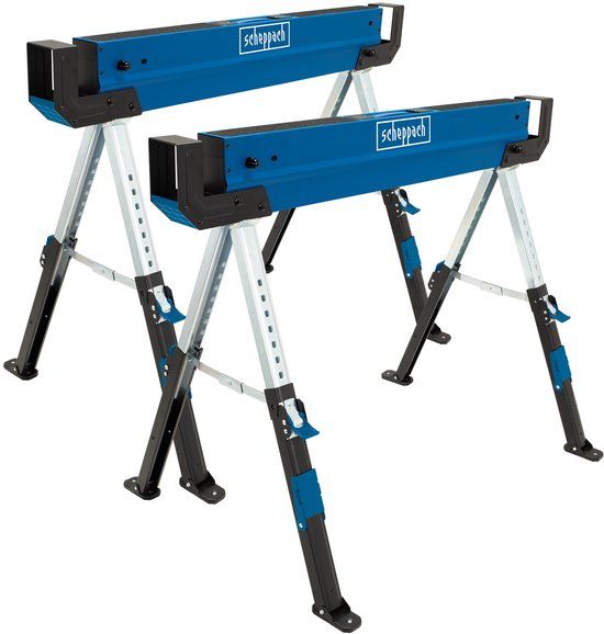 Scheppach MWB600 Zaagbokken - 2 stuks - 1200kg - Heavy duty