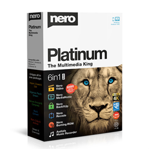 Nero 2019 Platinum NL/BE voor Windows (1 gebruiker)