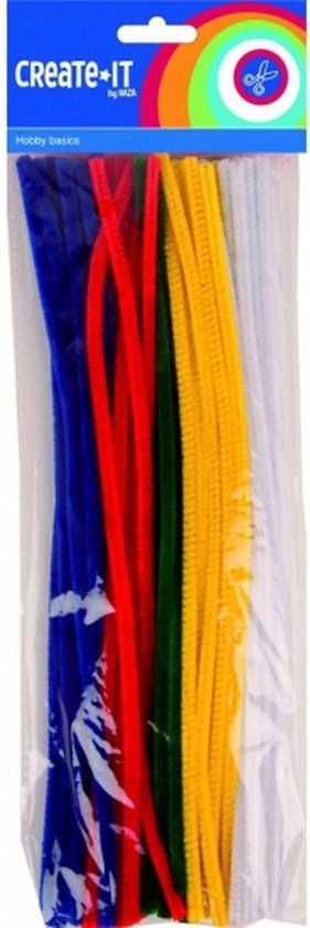 Chenilledraad Multi 30 cm 100 stuks - Haza