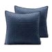 AmeliaHome 2 kussenslopen 45 x 45 cm antraciet lila kussenhoezen set ultrasoon stiksel polyester softa