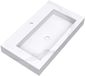 Brauer Coral lavabo - 80 cm - 1 bac - 1 trou pour robinetterie - aspect marbre Calacatta Gold