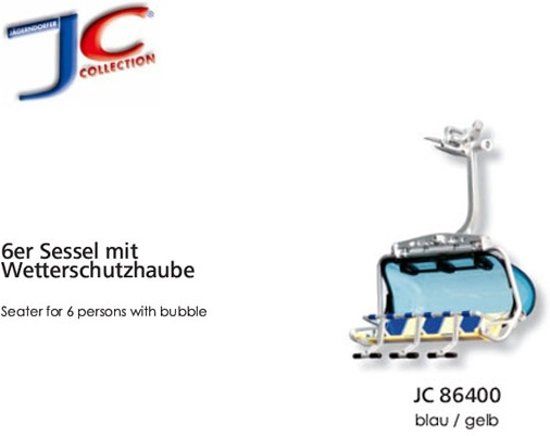 Jaegerndorfer Zetels 6 Pers. Blauw/gl. 1:32