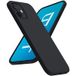 JAYM - Achterzijde behuizing voor mobiele telefoon - vloeibaar silicone - zwart - voor Samsung Galaxy S25+