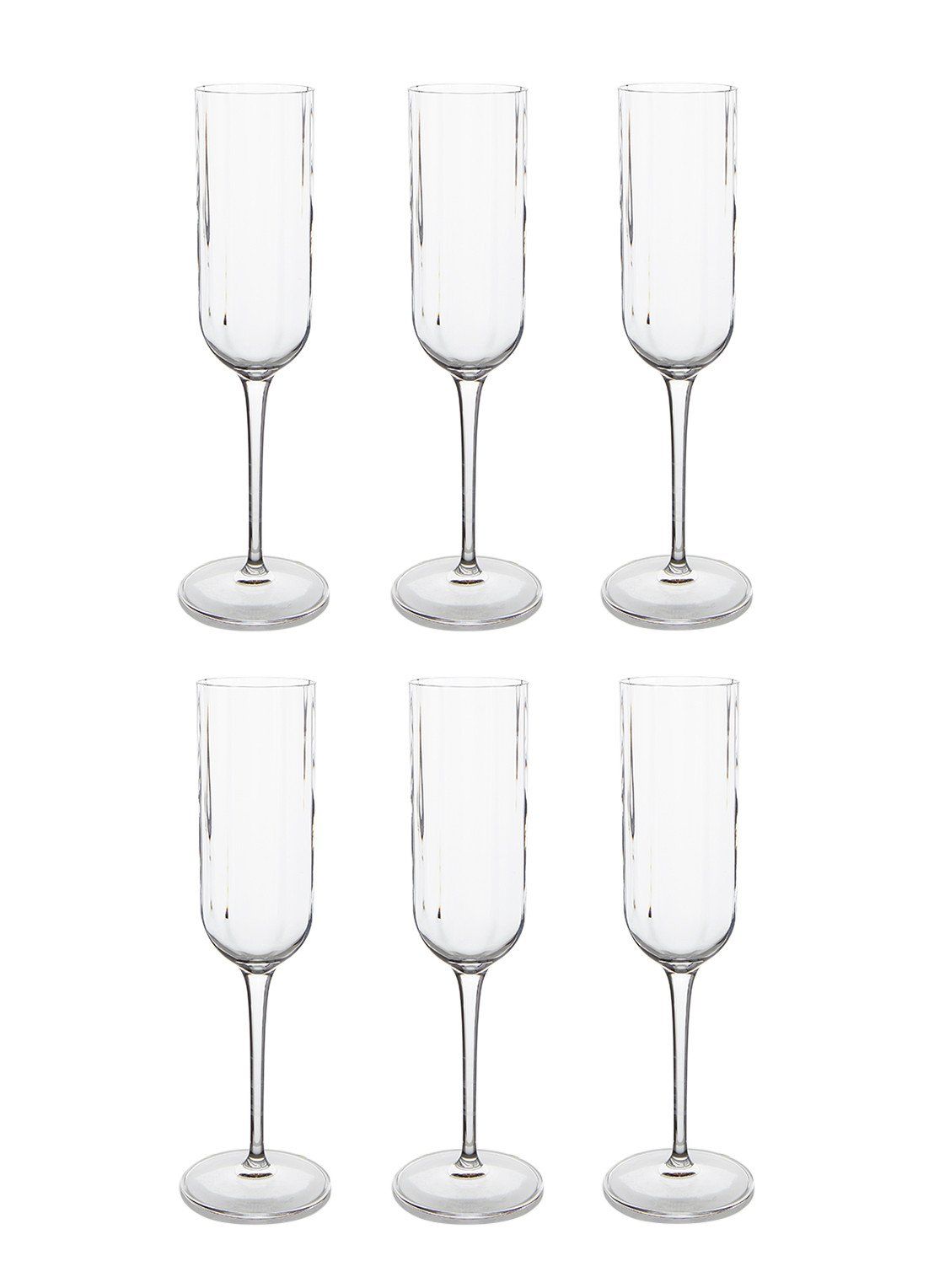 Luigi Bormioli Mixology Jazz champagneglazen 21 cl - Set van 6