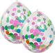 Merkloos / Sans marque Feest ballonnen transparant met confetti - multi - 8x stuks - 30 cm