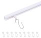 Tringle à rideaux adhésive - Tringles à rideaux - Plastique - 40 cm - Réglable - Bonnes propriétés de glissement - Tringle à rideaux