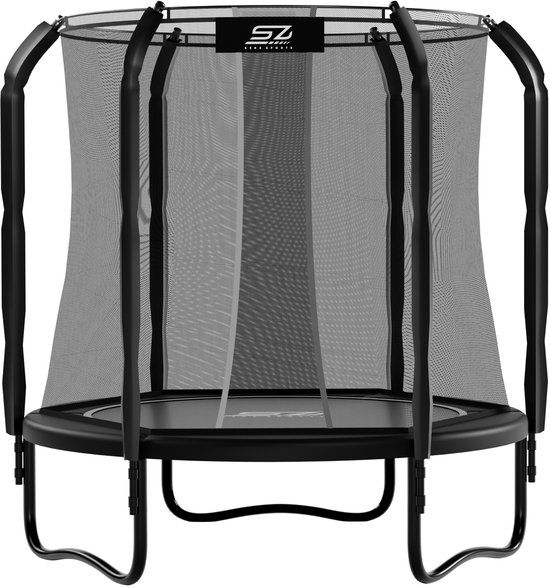 Senz Sports J7000 Premium Plus Trampoline - 244 cm - Rond - Met Elastieken - Inclusief Veiligheidsnet