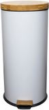 Poubelle FOREST Keukenafvalbak met pedaal 30L Blanc
