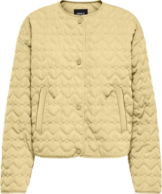 ONLY - ONLHEART LIFE QUILTED JACKET NOOS OTW - Meisjes - Gewatteerde jassen - Maat M - Polyester - Dubbele crème