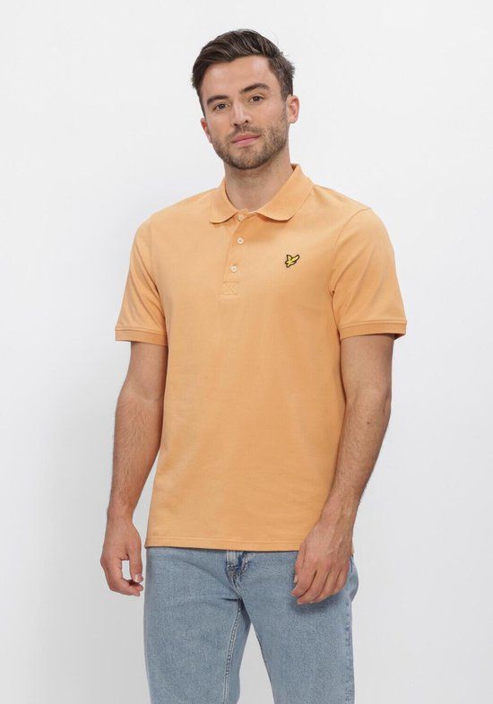 Lyle & Scott Plain Polo Shirt Polo's & T-shirts Heren - Polo shirt - Perzik - Maat S