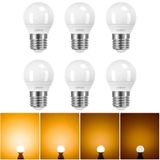 Linkind Dimbare E27 Golf P45/G45 LED-lamp 5W, vervangt 40W gloeilamp, 2700K warmwitte lamp met 470lm, CE/RoHS/ErP-gecertificeerd, verpakking van 6 stuks