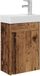 vidaXL Badkamermeubel met kraan Oud hout 40,5 x 22,5 x 62 cm