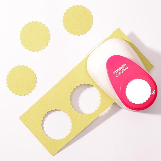 Vaessen Creative Pons - Figuurpons - Cirkel Geschulpt - Ø 3,8 cm