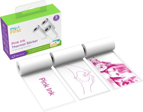 myFirst Thermische stickers voor myFirst Insta Wi & Insta 2 - Roze inkt