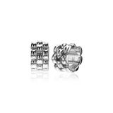 Zinzi Mart Visser by ZINZI zilveren brede schakel oorringen met luxe scharniersluiting 15 x 8mm MVO22