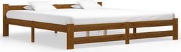 Maison Exclusive - Cadre de lit en bois de pin massif marron miel 200x200 cm