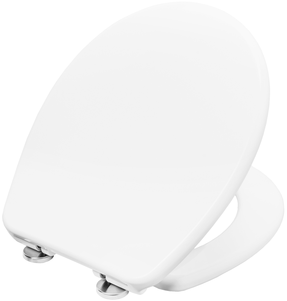 Cornat Wc-bril "Ticino" - klassieke witte look - onderhoudsvriendelijk duroplast - Quick Up & Clean functie - softclosemechanisme - comfortabele montage van bovenaf/toiletbril/wc-deksel / KSTISC00