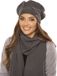 Vivisence Dames Baret - Donkergrijs