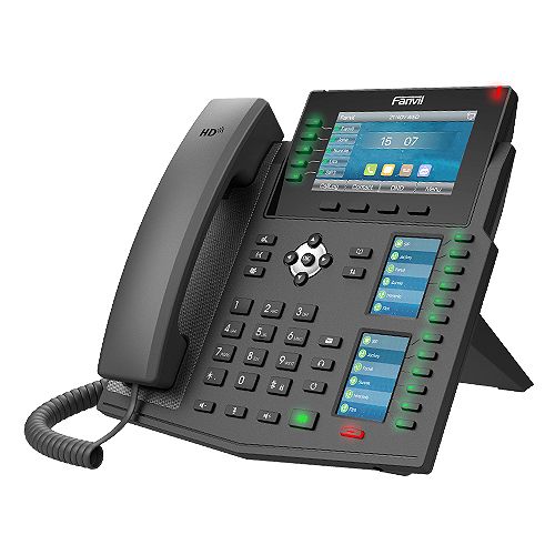 Fanvil X6U IP Phone - Black - 20 Lines - LCD - WiFi - Bluetooth