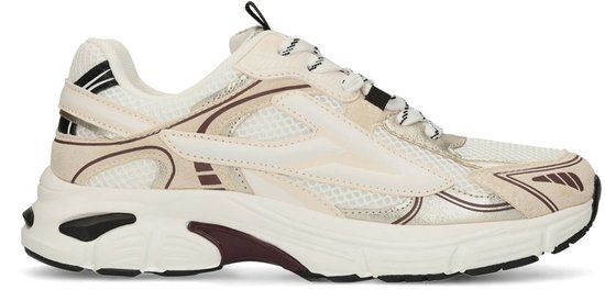 Sacha Dames Witte Sneakers met Zwarte Details Maat 38