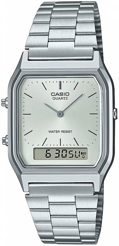 Casio Collection Vintage AQ-230A-7AMQYES Unisex Watch - Steel - Silver - Ø 29 mm