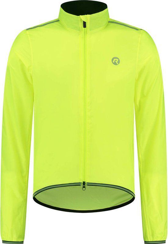 Rogelli Essential Fietsregenjack Heren - Waterdicht - Fluorgeel - XL
