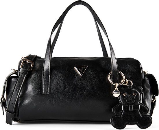 GUESS Kassie Box Satchel Handtas Zwart