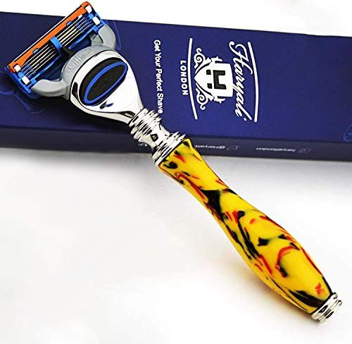 Haryali London 5 Edge cartridge compatibel scheerapparaat met nieuwe onbreekbare harsgreep - Nieuwe Limited Edition - Special Collection of