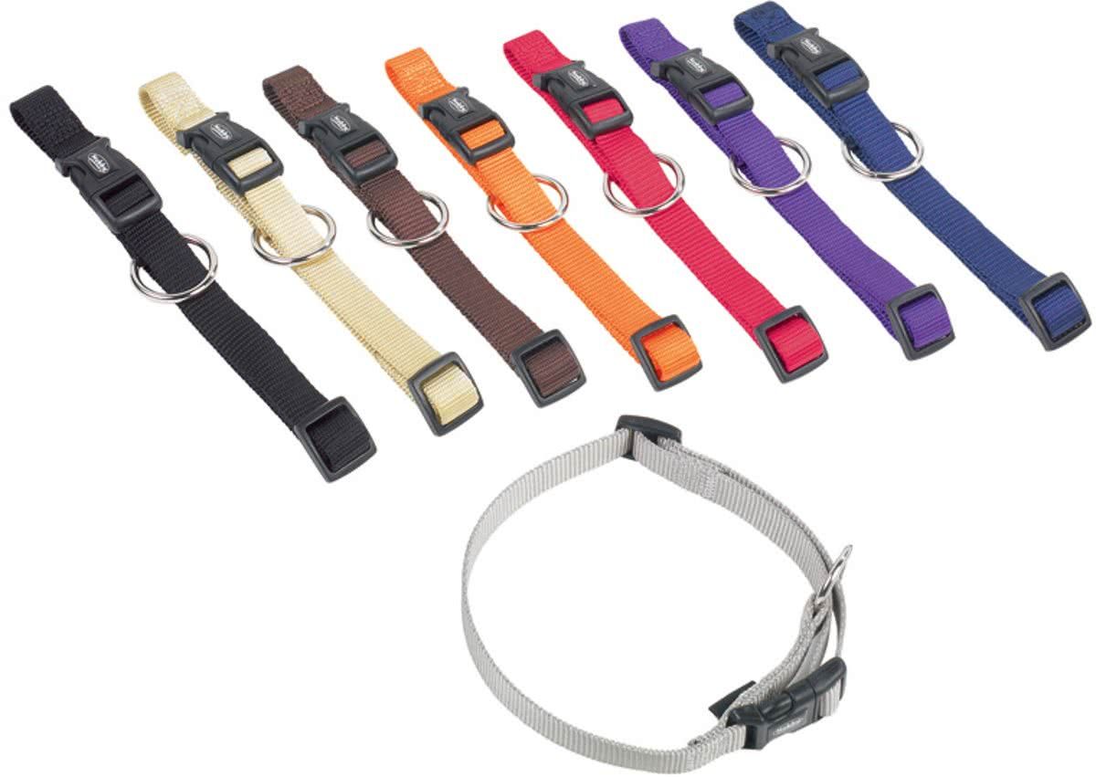 Nobby halsband classic zwart 13-20 x 1 cm - 1 st