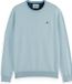 Scotch & Soda Hommes Pull Bleu Viscose