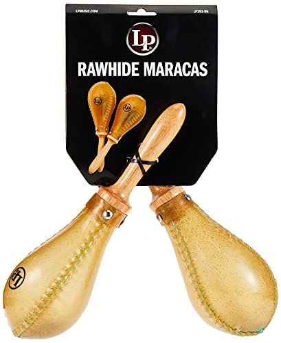 LP Latin Percussion Maracas Salsa Rawhide