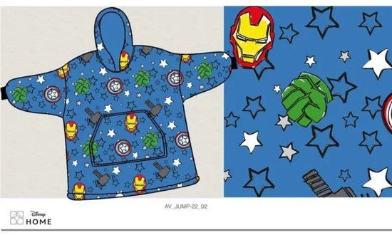 Marvel Avengers Hoodie Poncho Maat XS - L Polyester Multicolor