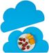 Merkloos Relaxdays Placemat Baby - Set van 2 - Antislip - Siliconen - 47,5x26,5 cm - Onderlegger Kinderen - Blauw