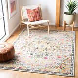 SAFAVIEH Madison Collection MAD447G Boho Chic Vintage medaillon tapijt grijs goud 1,2 x 1,8 m