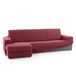 FAVERTI Overtrek voor chaise longue, kort hoekdeel links (voorzijde), model Nove, zeer verstelbaar, fuchsia, donker, hoogwaardige bescherming van jacquard-stof, met katoengevoel