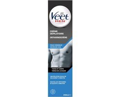 Veet For Men Ontharingscrème Chest & Body Gevoelige Huid 200 ml