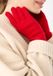 Codello Premium breipettenhandschoenen Vrouwen Rood Wol Kasjmier Effen