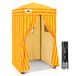 EAGLE PEAK Flex Ultra Compact 1,2 m x 1,2 m pop-up luifel, zonneschuilplaats, kleedkamer, draagbare privacy luifel cabana voor zwembad, modieuze fotoshoots of camping, geel/oranje