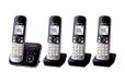 Panasonic KX-TG6824GB - DECT Phone - Answering Machine - Black/Silver