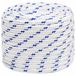 vidaXL Multifunctioneel touw 20 mm 25 m Wit en Blauw PP