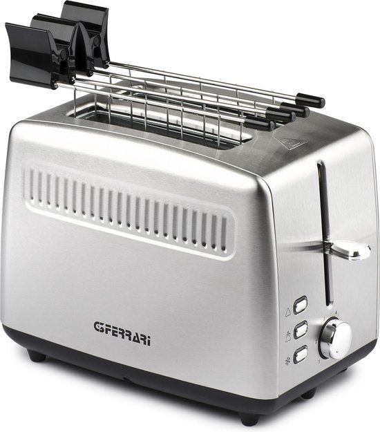 G3 Ferrari Tramezzo - RVS Broodrooster met Tostiklem - 900W